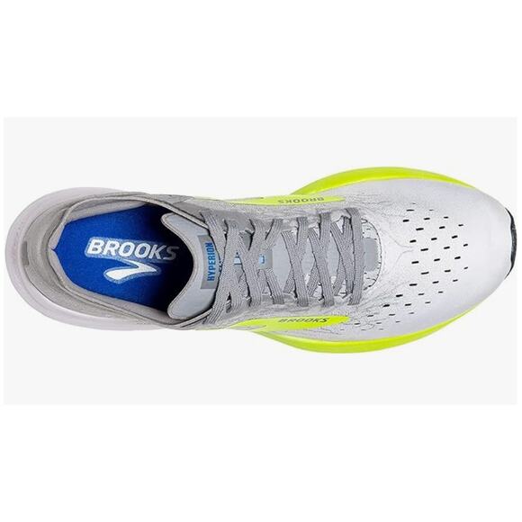 Brooks Unisex Hyperion Elite Running Shoe - White/Nightlife/Grey - D - 10 main image 6